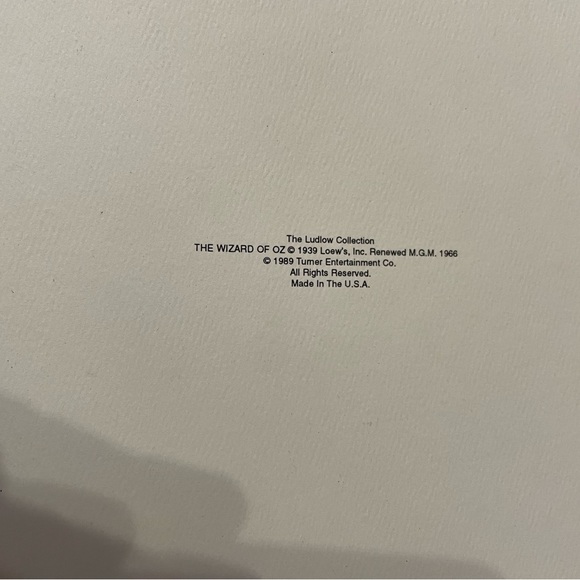 Wizard of Oz Thick Oversized Postcard 1989 - Picture 3 of 6